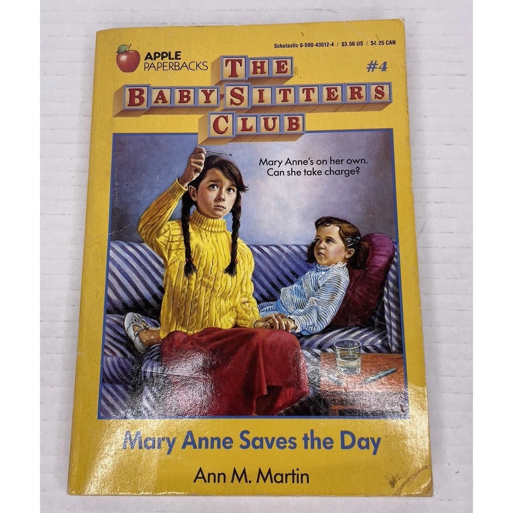 BABYSITTERS CLUB Mary Ann Saves The Day #4 (Ann M. Martin, 1987)